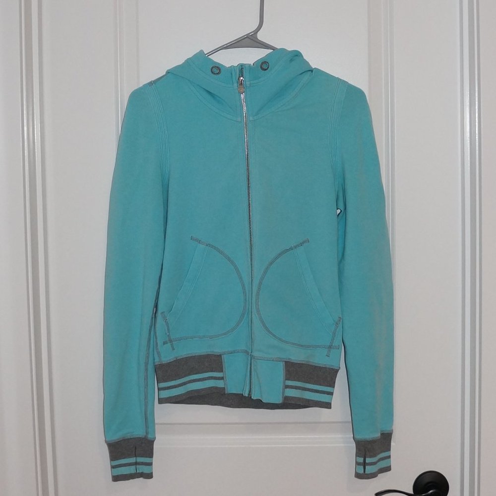 Lululemon Flashback Hoodie Turquoise Women's Size 4